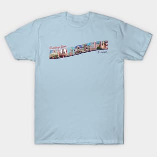 Greetings from Marseille in France Vintage style retro souvenir T-Shirt